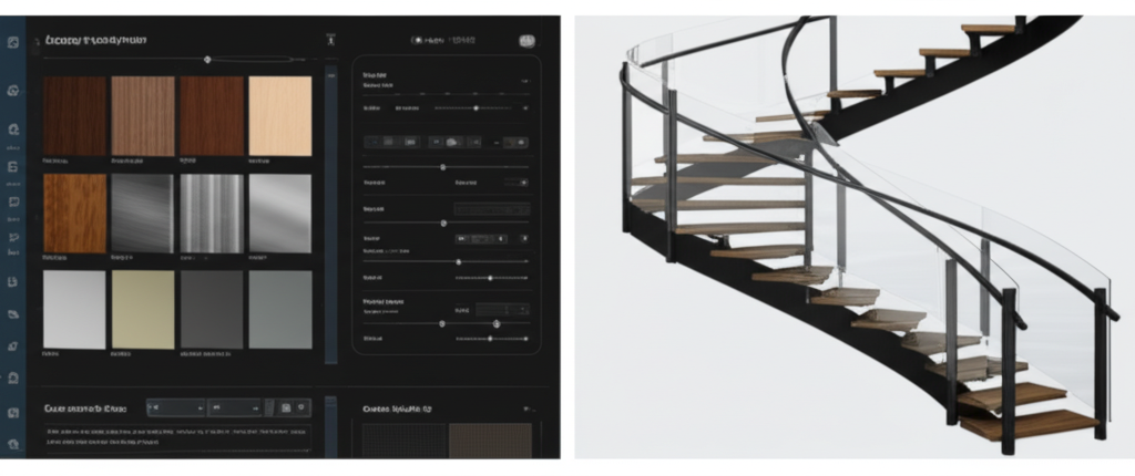Advanced Material Visualization in Staircase Configurators: Photorealistic Wood, Metal, and Glass Rendering