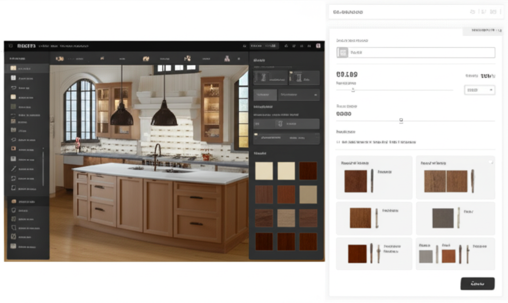 3D Kitchen & Cabinetry Configurator Interface